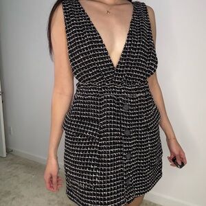 Knit Pinafore Mini Dress